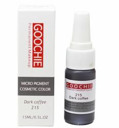 Пигмент для перманентного макияжа (татуажа) Goochie 215 Dark coffee - 