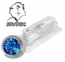 Одноразовый пистолет Studex system 75 для прокола ушей под серебро с синим камнем 7512-0209 (цена за 1 шт)