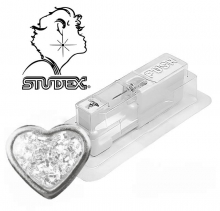 Одноразовый пистолет Studex system 75 для прокола ушей под серебро сердце 7524-3564 (цена за 1 шт) - 