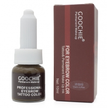 Пигмент для микроблейдинга Goochie Dark Coffee (для ручного татуажа) 10 мл. - 