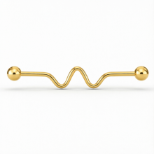 Индастриал под золото зигзаг