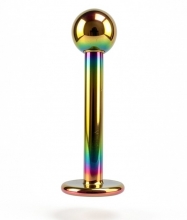 Пирсинг губы ( лабрет ) 8мм 3мм без камня хамелеон